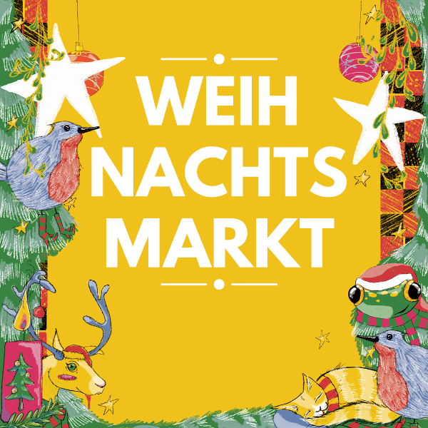 AID Berlin Weihnachtsmarkt: Sticker, Prints und Gl&uuml;hwein