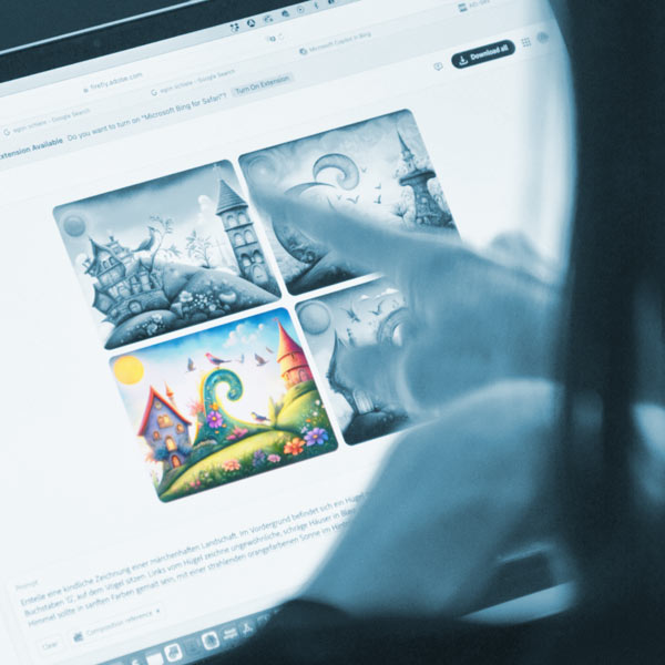 Weiterbildung<br>Intensivseminar (2 Tage)<br>Kreativer Workflow mit KI